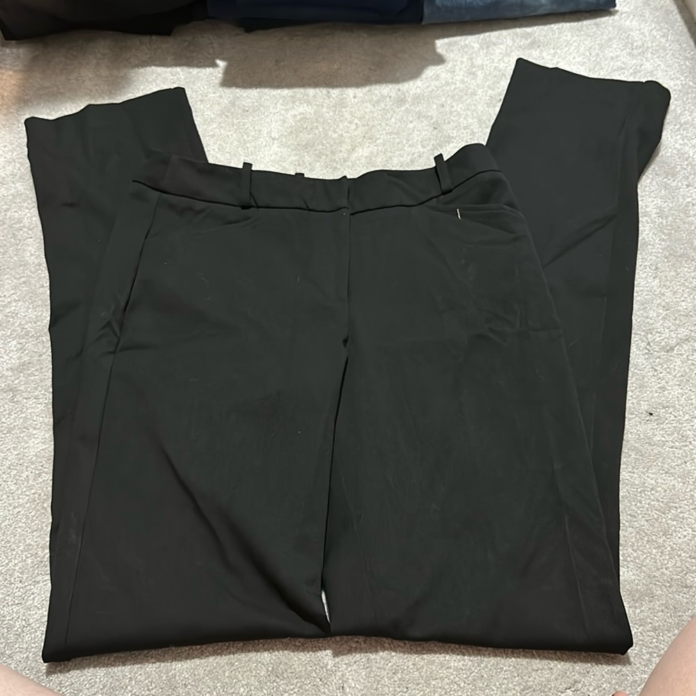 Long Tall Sally size 6 black dress pants, 37 inseam